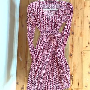 Long sleeve Banana Republic wrap dress
